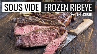 Sous Vide Frozen RibEye Perfection  Perfect Rib Eye Steak by Sous Vide Everything [upl. by Dworman287]