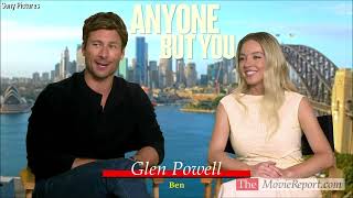 ANYONE BUT YOU interviews with Sydney Sweeney Glen Powell Will Gluck  December 11 2023 [upl. by Andeee]