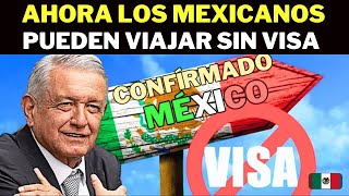 EEUU elimina el requisito de visa para viajeros Mexicano [upl. by Rawden]