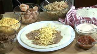 How to Make Shrimp Burritos  Mexican Recipes  Allrecipescom [upl. by Akirret]