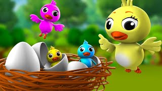 Chidiya Ka Anda 3D Animated Hindi Moral Stories for Kids चिड़िया का अंडा कहानी Tales Egg Stories [upl. by Tullusus]