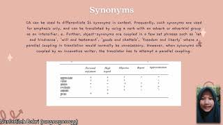 WRITTEN TRANSLATION The Use of Componential Analysis in Translation by Group 2D 2022 [upl. by Silsby]