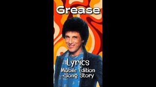 Grease by Frankie Valli Lyrics Soundtrack Grease lyricsmobileedition [upl. by Boycey]