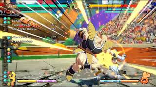 DBFZ Nappa Double Plant 4Way with Gotenks C [upl. by Peggi]