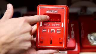 Overview amp Test  Vintage Mirtone 73204 DualAction Fire Alarm Pull Station [upl. by Aziza]