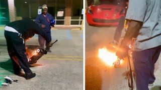 LiPo Battery Fire Destroys Expensive RC Car [upl. by Synned]