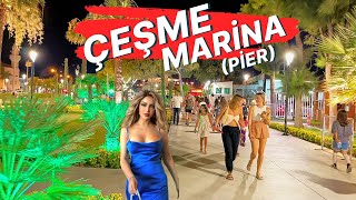 Izmir Cesme Marina  A Captivating 4K Walking Tour of a MustSee Destination çeşme [upl. by Sitnalta]