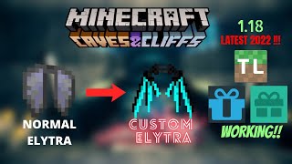 How to customize Elytra in 117 amp 118 in Minecraft MCLeaksEasyMCTLauncher  Latest 2022 [upl. by Catharine]