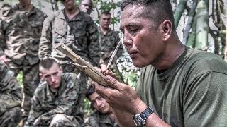 US Marines Learn Jungle Survival Skills From Philippine Marines [upl. by Penrose]