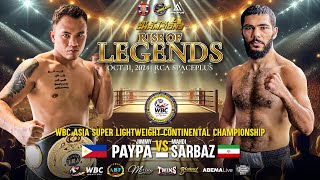 Jimmy Paypa 🇵🇭 VS Mahdi Sarbaz 🇮🇷  October 31 2024 [upl. by Emeric615]