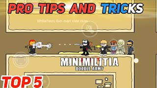 DA2  Mini Militia TOP 5 Tips and Tricks to Win every Match  mini militia pro tips and tricks [upl. by Paik]