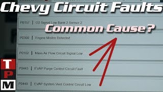 2002 Chevy 1500 MAF and EVAP circuit codes  Common Cause [upl. by Aniratak]