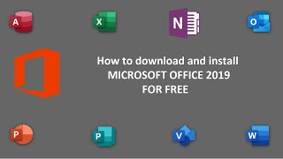 How to download Microsoft Office 2019 For FREE [upl. by Adnalor]