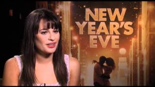 Lea Michele Interview for NEW YEARS EVE [upl. by Yelserp]