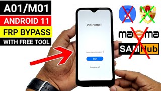 Samsung A01M01 ANDROID 11 FRP UNLOCK  WITH FREE TOOL 100 FREE WORKING [upl. by Naesed]