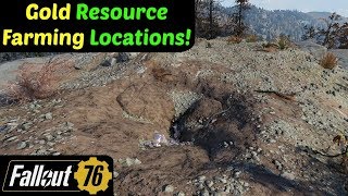 Fallout 76 Gold Resource Farming Locations [upl. by Thay68]