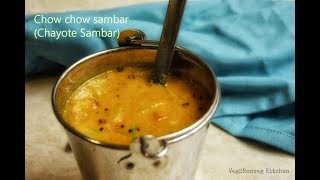 Chow Chow Sambar  Veg2Nonveg Kitchen [upl. by Olympium104]