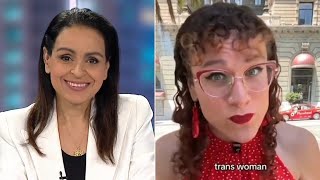 Lefties losing it Sky News host fact checks trans activist [upl. by Htomit]