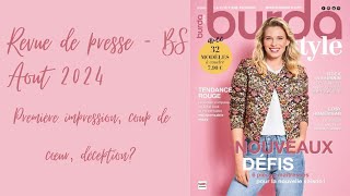 Revue De Presse Burda Style Aout 2024 [upl. by Clower937]