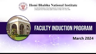 Faculty Induction Programme  March 2024 [upl. by Nedrob]