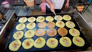 24 Mini Pesarattu Making at A Time  Rajahmundry  Delicious Pesarattu at RK Tiffins  Breakfast [upl. by Janeva183]