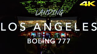 LOS ANGELES  BOEING 777 LANDING 4K [upl. by Celie749]