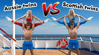 TWINS VS TWINS Strength amp Flexibility Battle [upl. by Ylerebmik205]