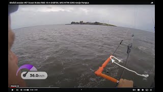 Kitefoil session 87 Ocean Rodeo RISE 10 m SABFOIL M93 W799 S395 rondje Pampus [upl. by Schreiber]