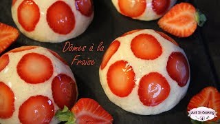 Recette du Fraisier revisité  Les Dômes à la Fraise [upl. by Hemphill]