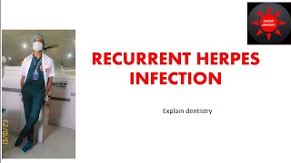 Recurrent Herpes infection  Hindi and Urdu language Dentistry [upl. by Zusman]