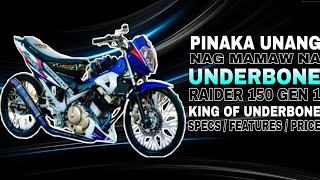 RAIDER 150 GEN 1  ANG UNANG NAGMAMAW NA UNDERBONE  KING OF UNDERBONE  UNA PALANG MALAKAS NA [upl. by Fidole]