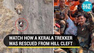 Thank You Indian Army How Kerala Trekker was rescued after 45hours  Watch [upl. by Pinckney376]