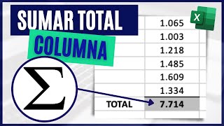 Cómo SUMAR valores de una COLUMNA en Excel ➕ [upl. by Odraleba838]