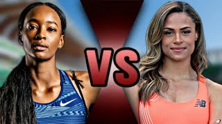 Sydney McLaughlin vs Dalilah Muhammad 400m Hurdles Showdown  US Olympic Trials 2024 [upl. by Lasley746]