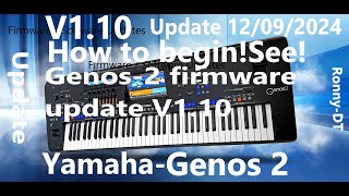 YamahaGenos2New Firmware software update V110120924How to beginSee [upl. by Chu923]