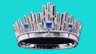 The Evolution of Miss Universe Crown in History 1952 2015 [upl. by Ferd]