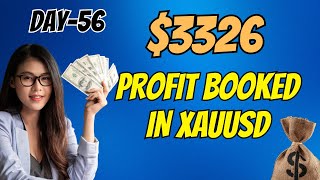 Day56  3326 profit booked in xauusd xauusdlivetrading daychallenge profitbooking goldtrading [upl. by Reifel]