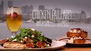 Chicken Paillard with Grilled Tiramisu [upl. by Hgalehs107]