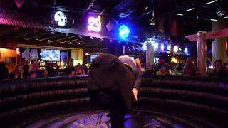 Blond Girl Bounce on Bull at Gilleys in Las Vegas NV [upl. by Arthur]