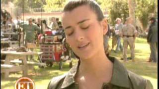 ET Online Cote de Pablo A DogGone NCIS Mystery [upl. by Ahsikam]