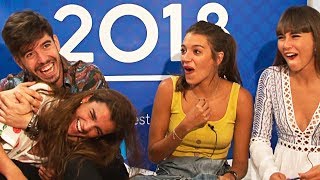 Jugando al IDIOTIZADOR con AMAIA ROI ANA GUERRA y AITANA [upl. by Yelda668]