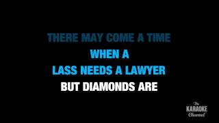 Diamonds Are A Girls Best Friend in the Style of quotMarilyn Monroequot with lyrics no lead vocal [upl. by Earl]