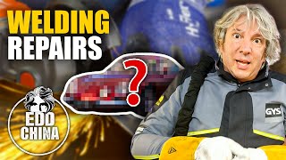 Welding Repairs On Our Range Rover Chassis  Workshop Diaries  Edd China [upl. by Sokcin]