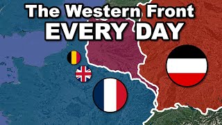 The Western Front World War 1 Every Day With Units [upl. by Kermie793]