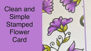 Flower Card with Dawn Bibby Stamps [upl. by Carberry]