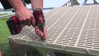 Thruflow Decking Installation for Canada Docks Framing Sections [upl. by Keare993]