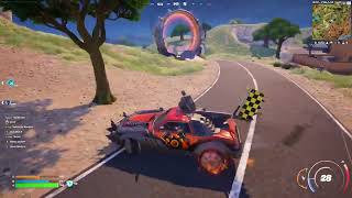 How to Jump Through a Flaming Hoop While Boosting in a Vehicle  Fortnite C5S3 Stroyline [upl. by Brittnee]