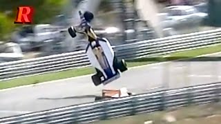 Riccardo Patrese Big Crash 1992 F1 Portuguese GP [upl. by Marietta]