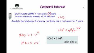 Compound Interest  Corbettmaths [upl. by Cristine]