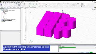 Generating a Diplexer Geometry in Ansys HFSS Automatically [upl. by Burta]